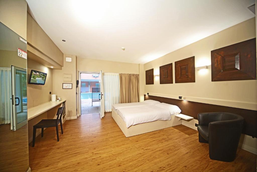 Postel nebo postele na pokoji v ubytování Hotel La Paül