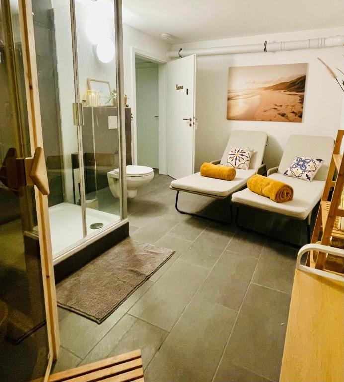 Posezení v ubytování LITELIVING Cozy Suite