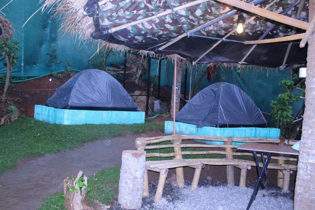 Zahrada ubytování Munnar Kudil Resto Cafe