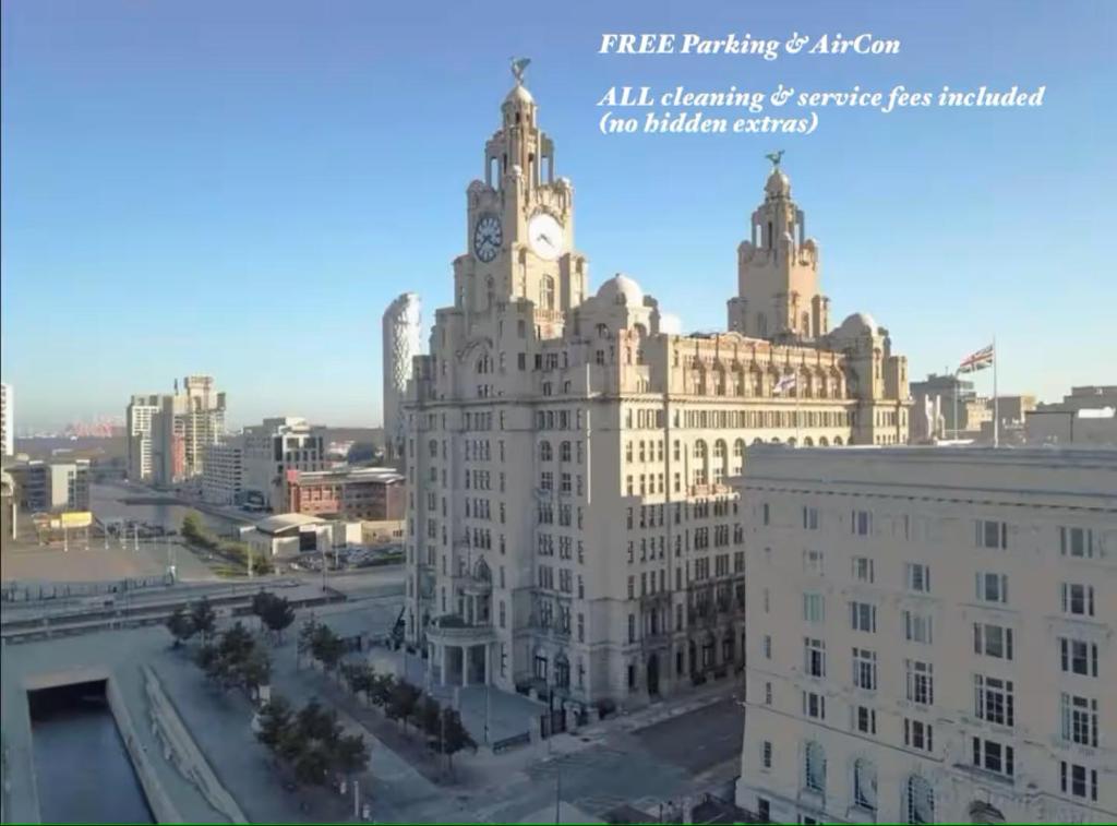 Nespecifikovaný výhled na destinaci Liverpool nebo výhled na město při pohledu z apartmánu