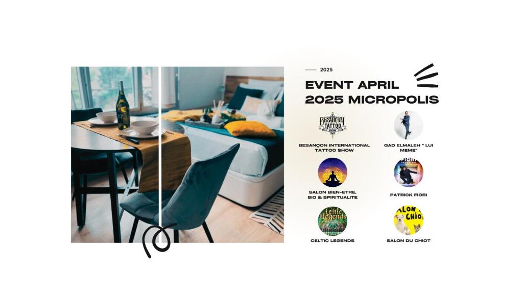 Une page d'un dépliant pour un événement aux microparticules dans l'établissement NOUVEAU - RENOVE - LE PASSAGE - Home-One, à Besançon