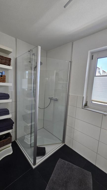 Koupelna v ubytování Gästehaus Ferienwohnung Abendstern