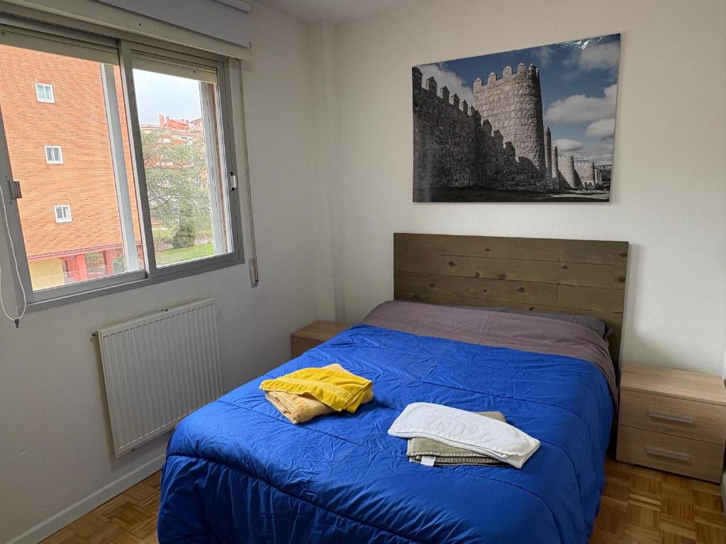 Postel nebo postele na pokoji v ubytování VUT Casa Trujillano
