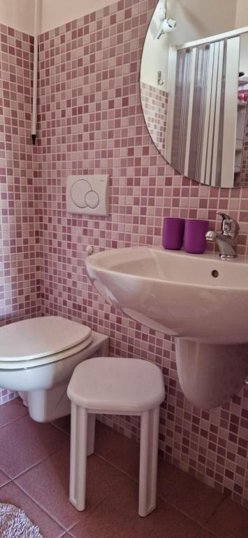 Koupelna v ubytování B&B Casa Mia