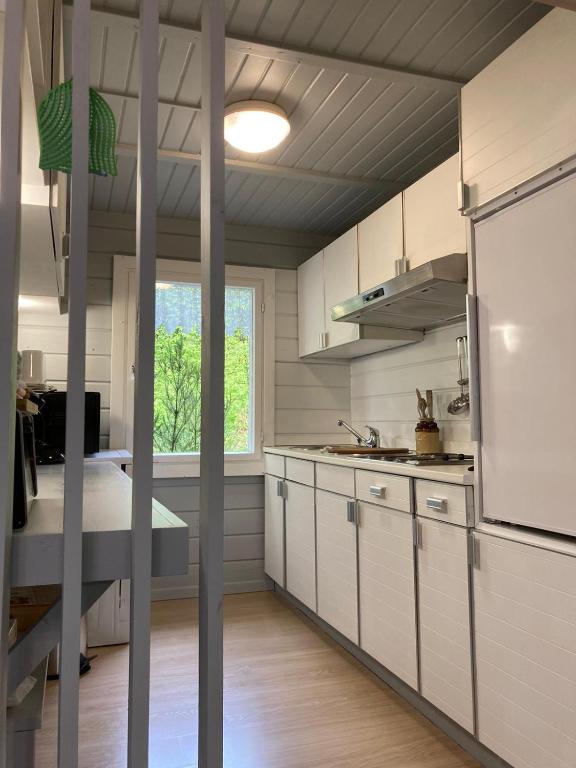 Kuchyň nebo kuchyňský kout v ubytování Le Vieux prés