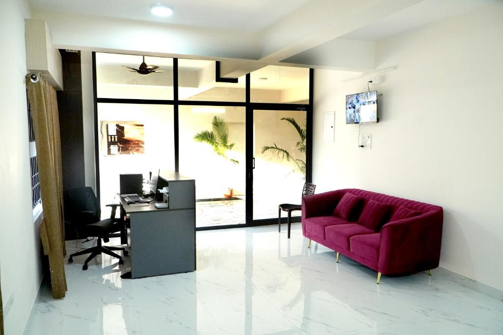 Χώρος καθιστικού στο Happy Serviced Apartments