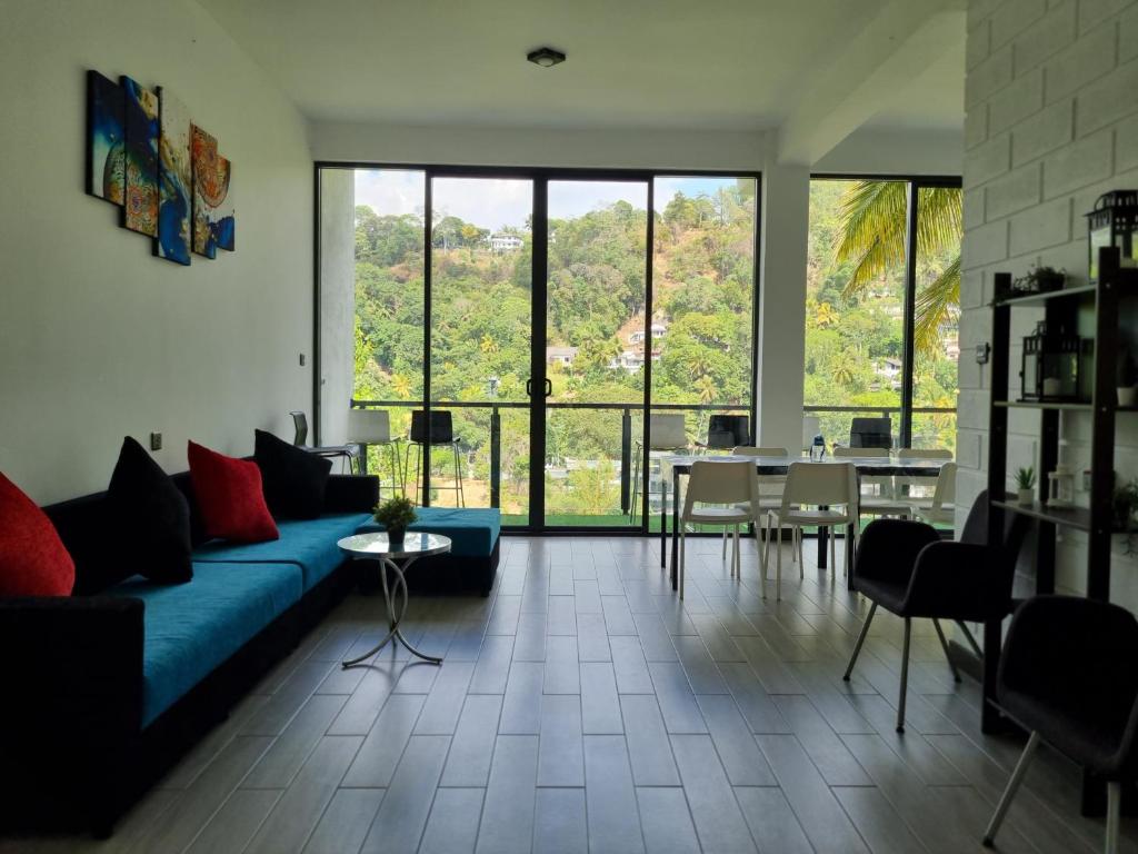 Posezení v ubytování Aura Residence