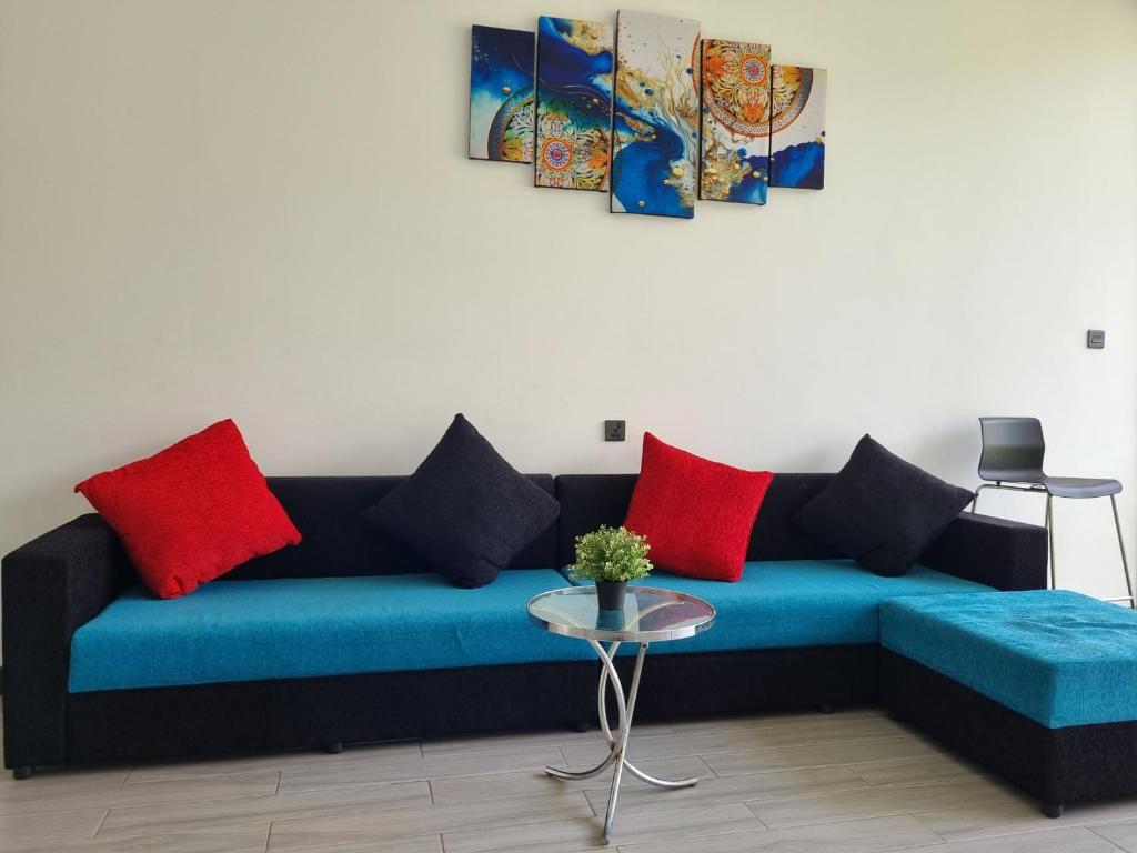 Posezení v ubytování Aura Residence
