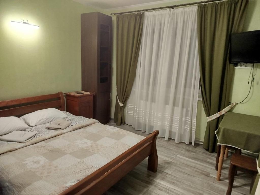 Postel nebo postele na pokoji v ubytování Gorec