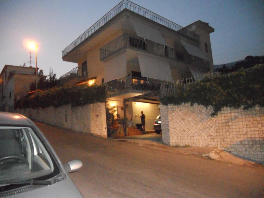a car parked in front of a building at villa marta in Formia