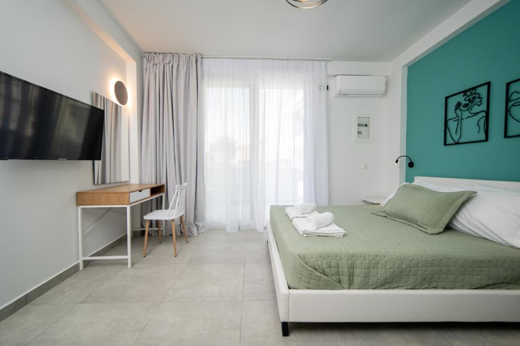 Postel nebo postele na pokoji v ubytování Bluegreen eco studios