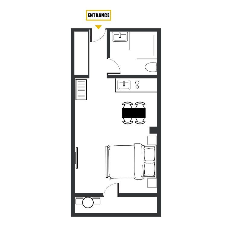 Půdorys ubytování Zafír Apartman Sárvár