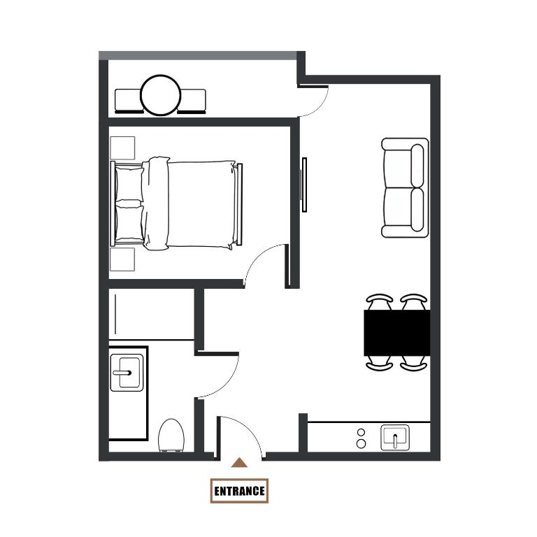 Půdorys ubytování Zafír Apartman Sárvár