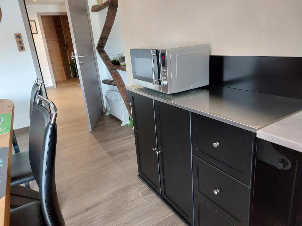Kuchyň nebo kuchyňský kout v ubytování Winstub du vigneron