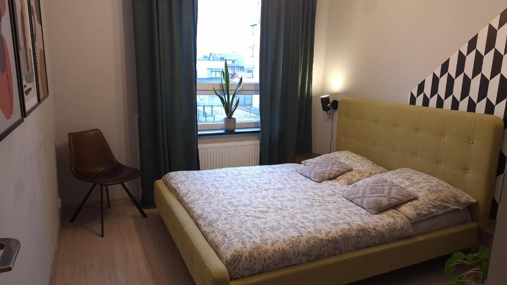Posteľ alebo postele v izbe v ubytovaní Apartament Siedlce Loft blisko centrum