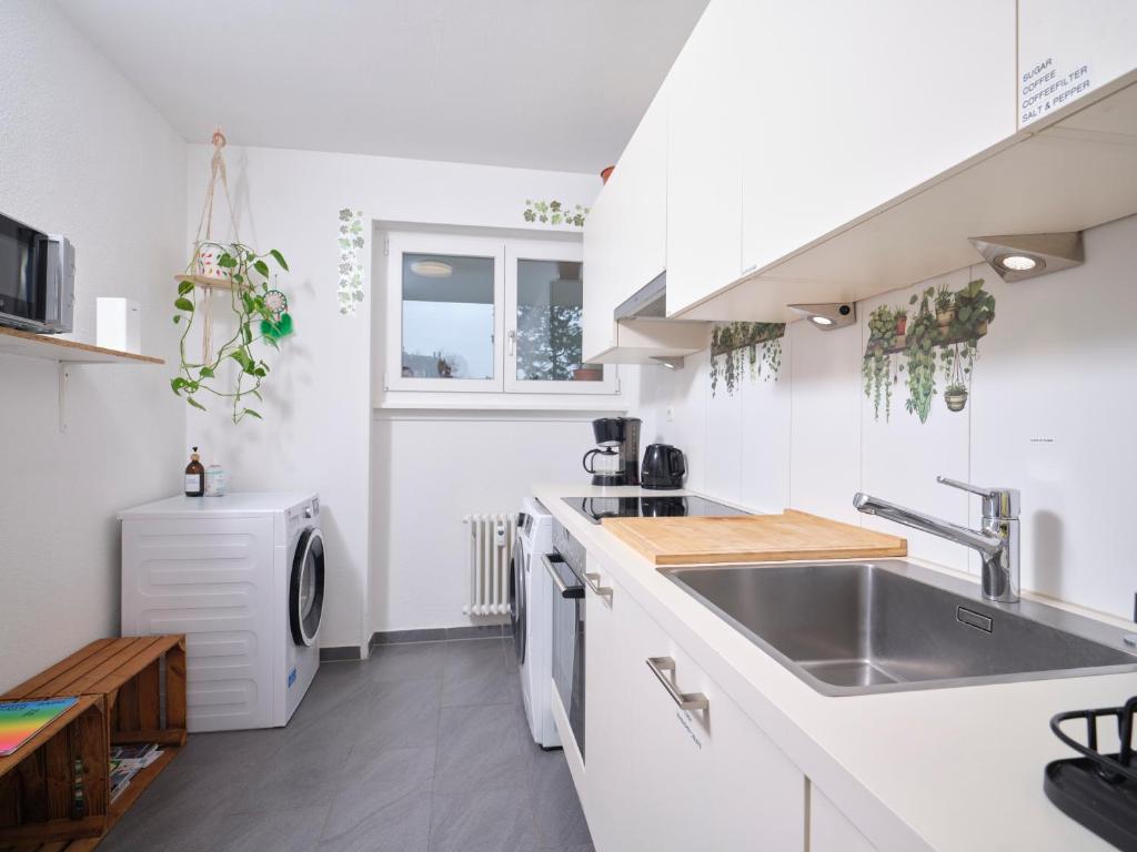 Kuchyň nebo kuchyňský kout v ubytování Doppelzimmer bei Natur & Events