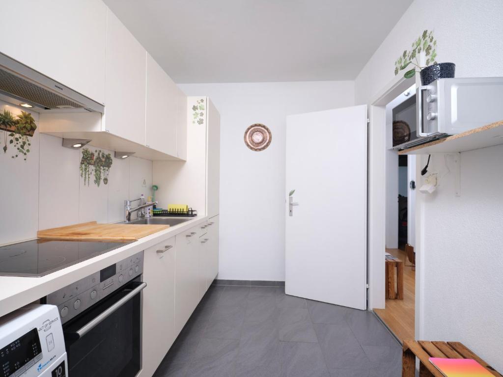 Kuchyň nebo kuchyňský kout v ubytování Doppelzimmer bei Natur & Events