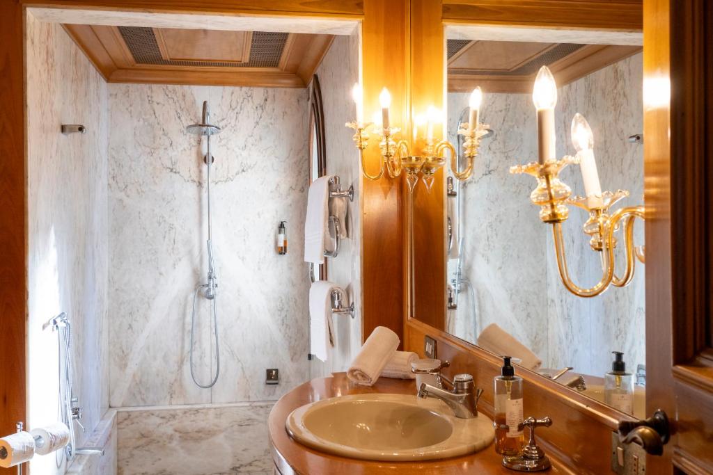 Koupelna v ubytování Park Hotel Villa Giustinian