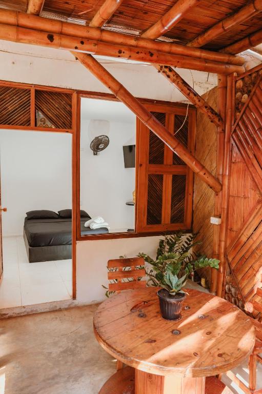 Posezení v ubytování Hostal Casa Celeste