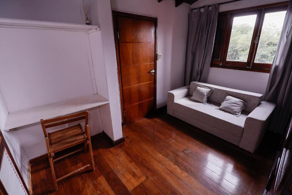 Postel nebo postele na pokoji v ubytování Altillo privado con desayuno artesanal en pleno centro