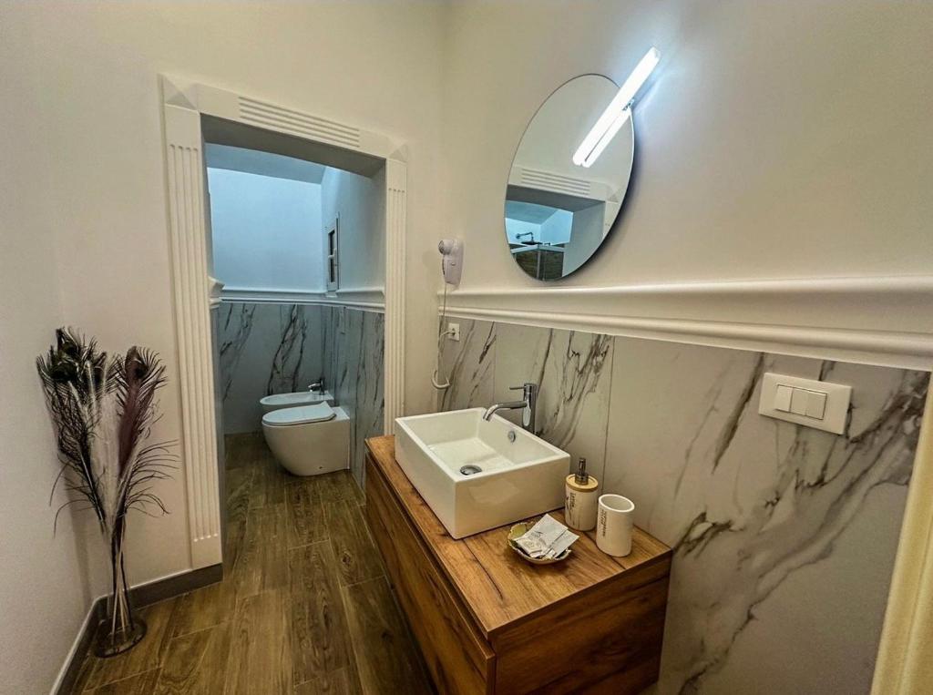 Koupelna v ubytování La Corte rooms