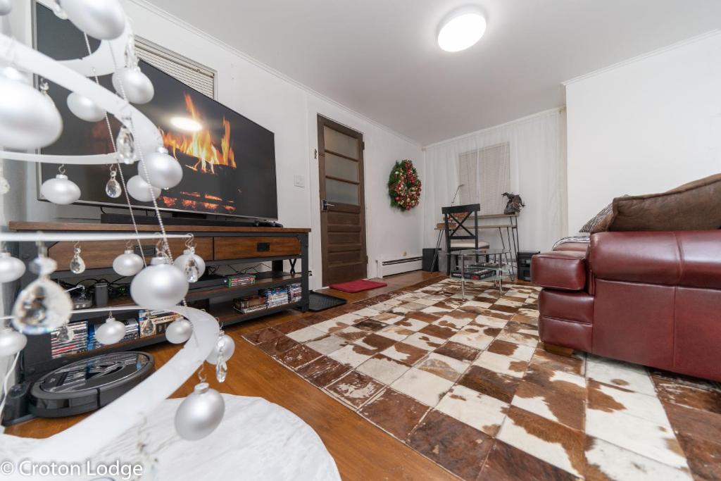 Posezení v ubytování Croton Quarters - Comfortable Apartments, NYC close