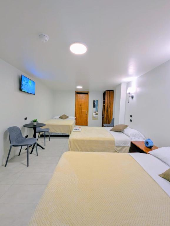 TV a/nebo společenská místnost v ubytování Hotel Bombay