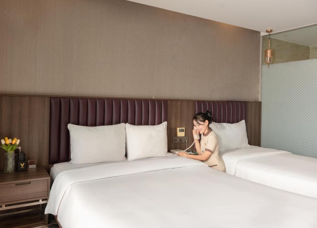Phòng cho 3 người có Ban Công