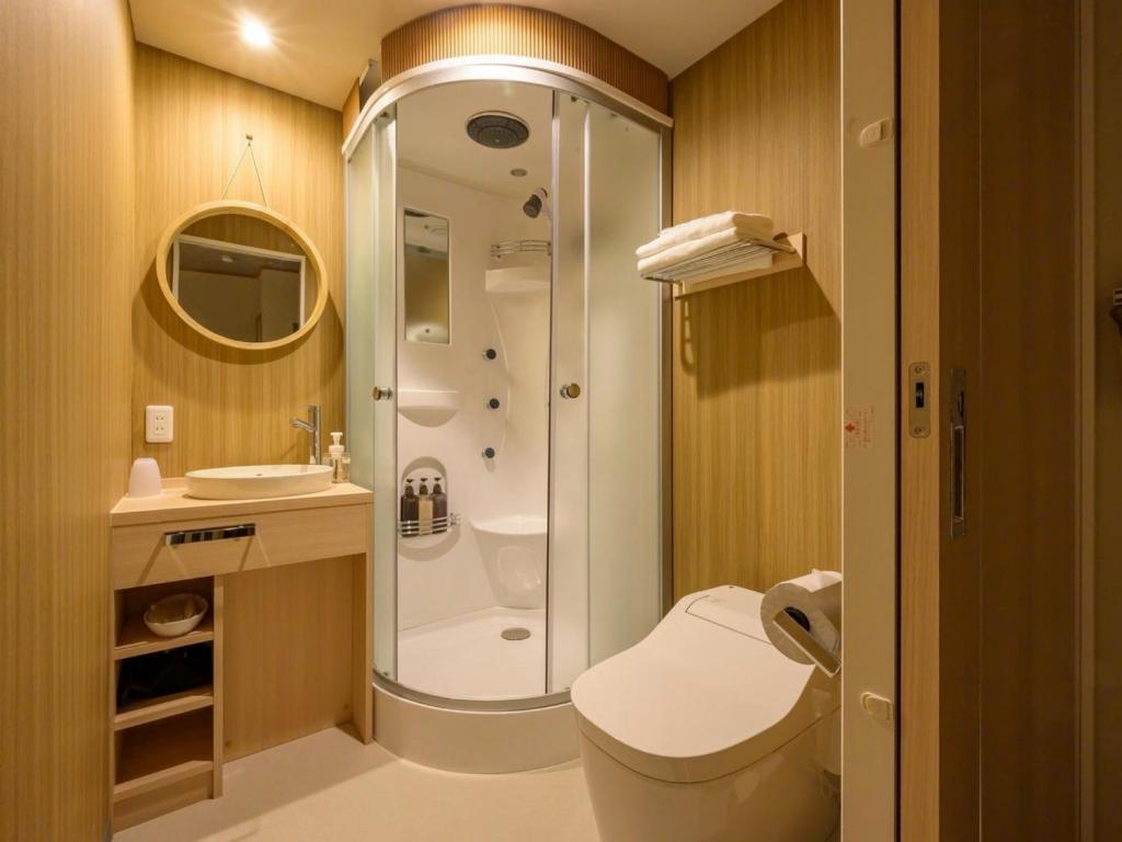 Koupelna v ubytování Hotel Isago Kobe
