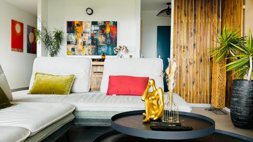Posezení v ubytování Logement T2 Grand Anse, Réunion