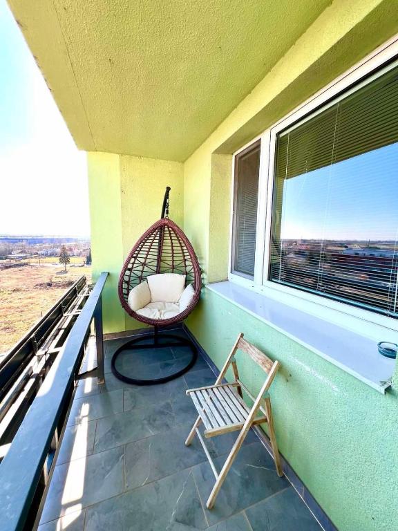 Balkón nebo terasa v ubytování Apartman Aniko