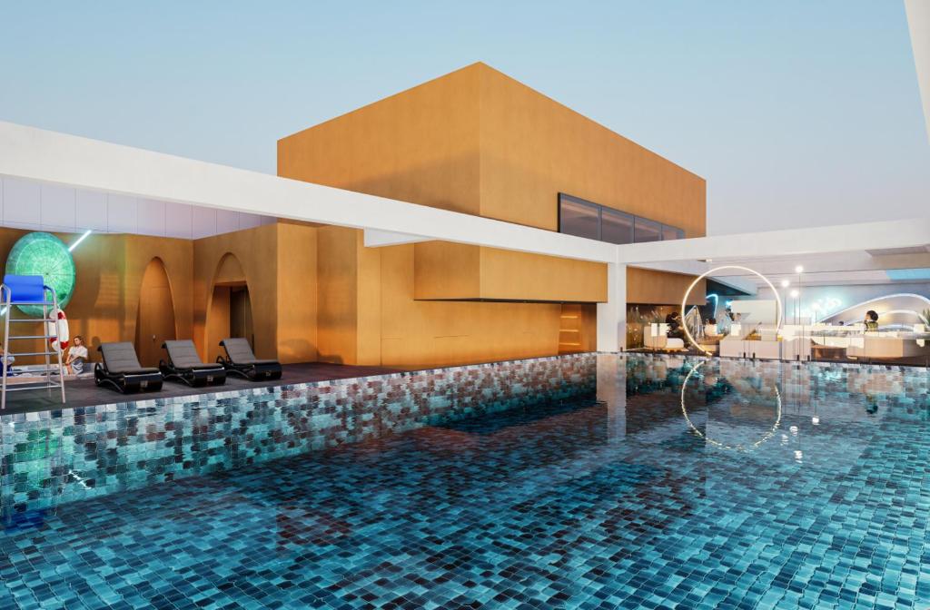 Bazén v ubytování Home2 Suite by Hilton Chaozhou nebo v jeho okolí