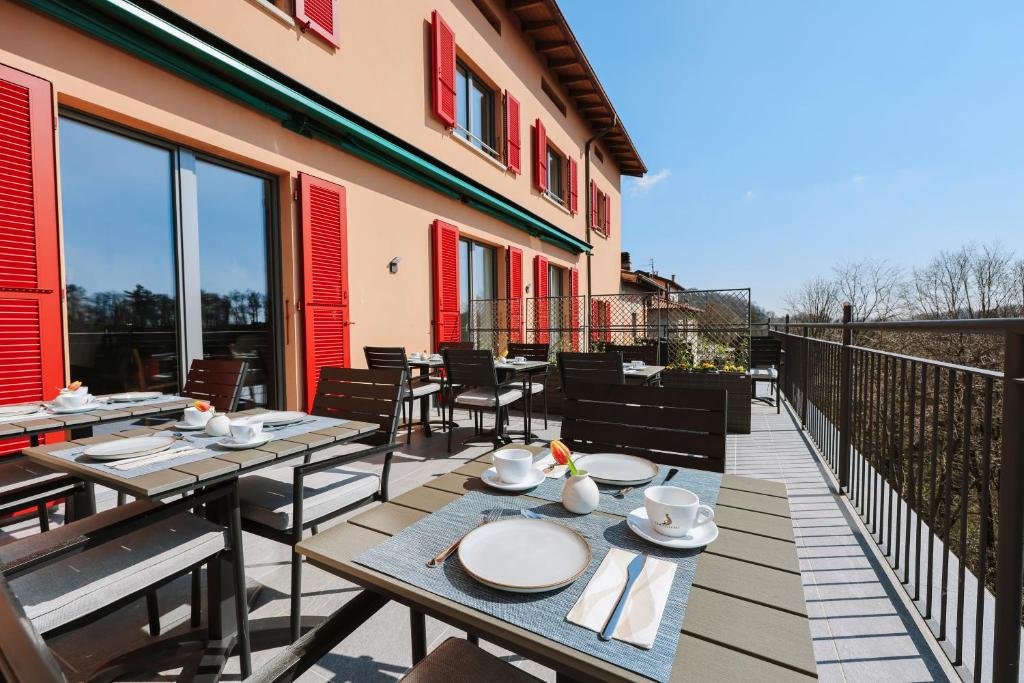 Balkón nebo terasa v ubytování Bed & Breakfast alle Cantine