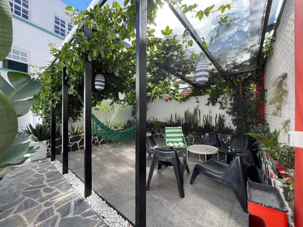 Patio nebo venkovní prostory v ubytování Hostal Bubango