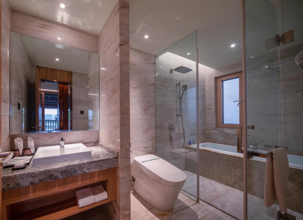 Koupelna v ubytování Yunjian Hotel