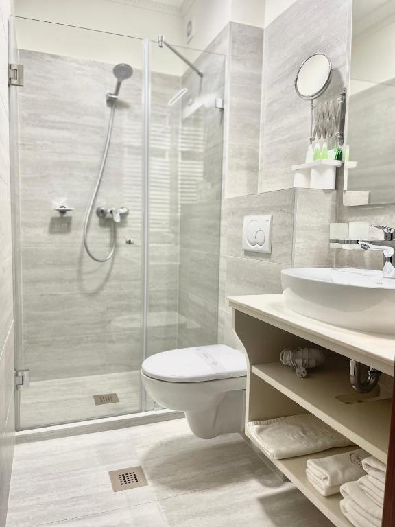 Koupelna v ubytování Villa Hotel