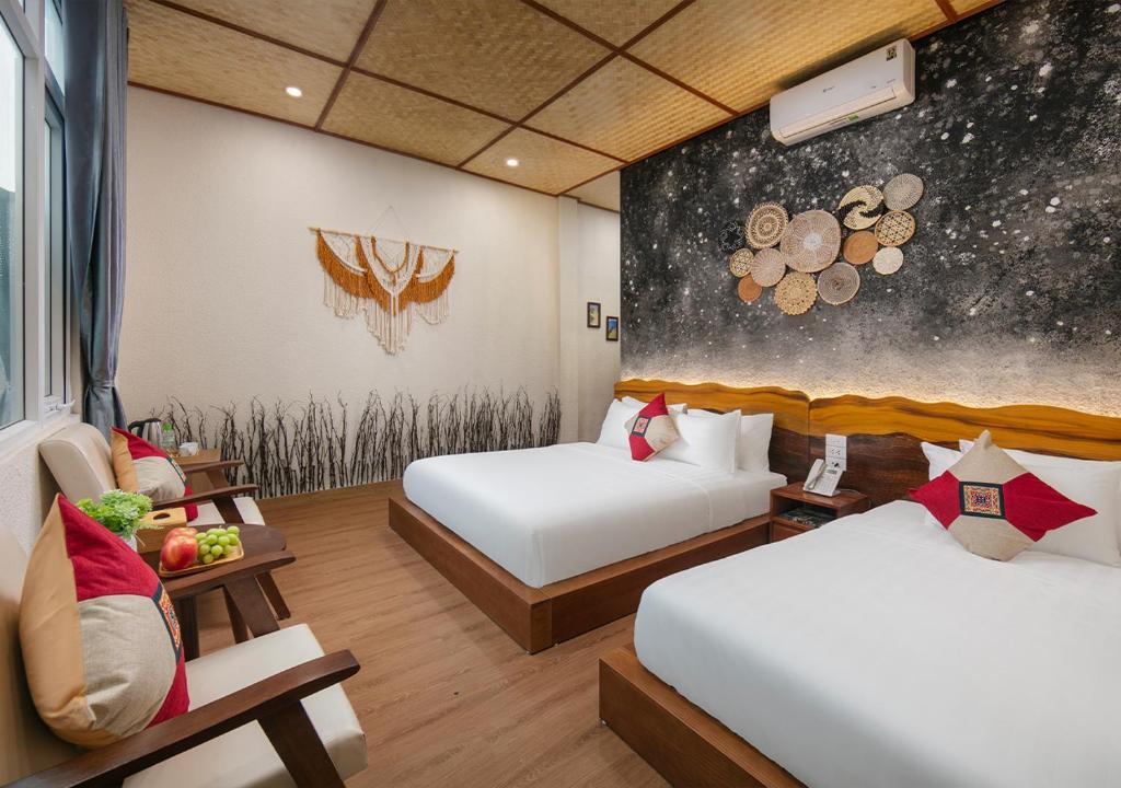 Postel nebo postele na pokoji v ubytování Wanderlust Station Hostel
