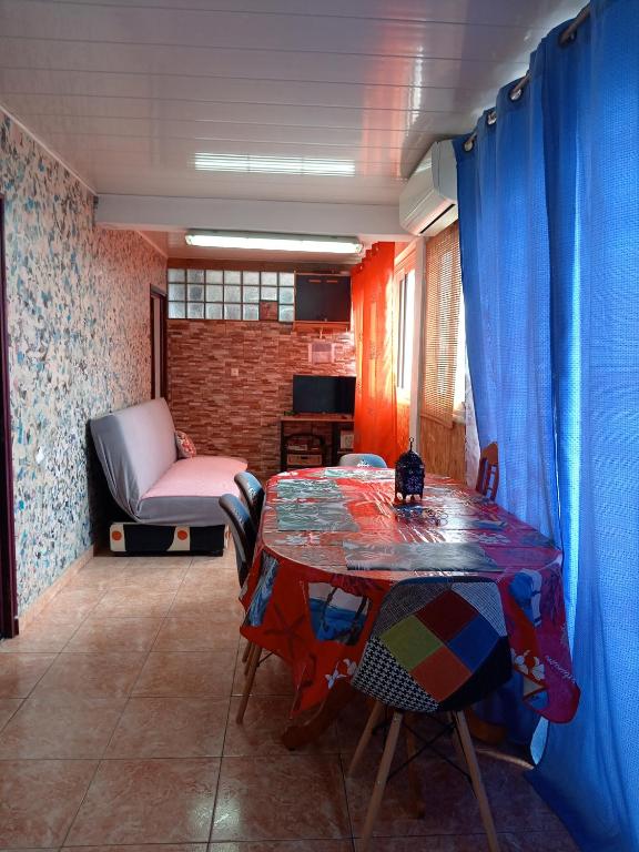 Posezení v ubytování Appartement Le Papangue