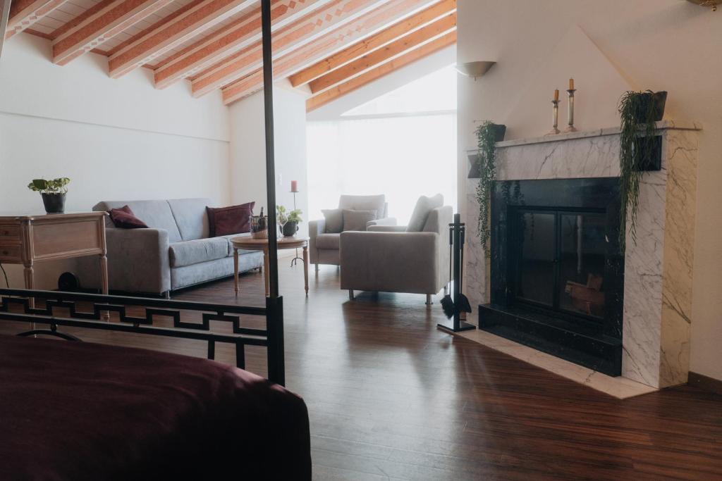 Posezení v ubytování Wellnesshotel Schweizerhof
