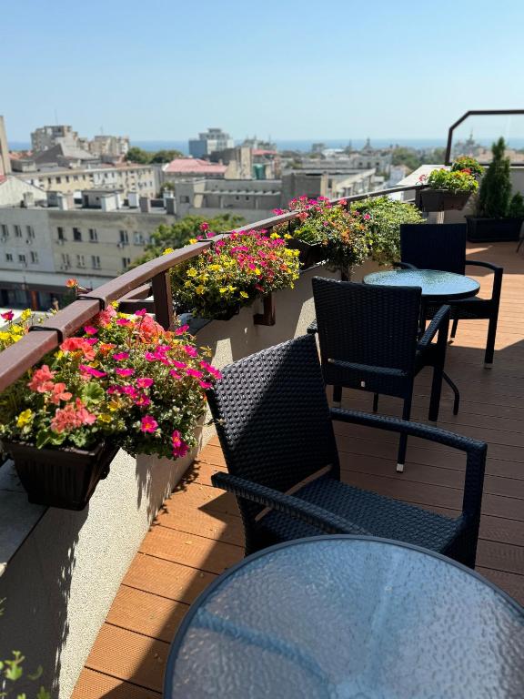 Balkón nebo terasa v ubytování Guci Hotel