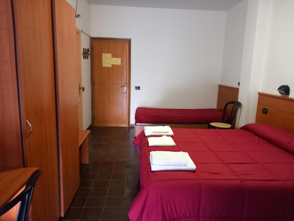 Postel nebo postele na pokoji v ubytování Hotel Fontanella
