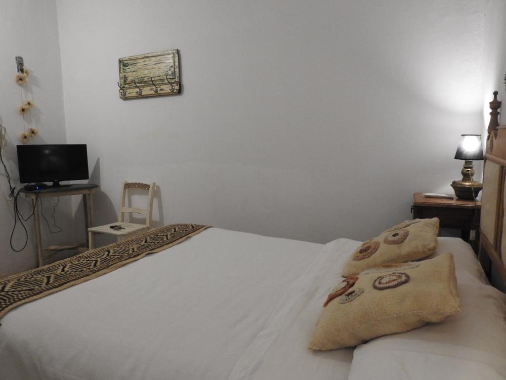 Postel nebo postele na pokoji v ubytování Posada de las Huellas