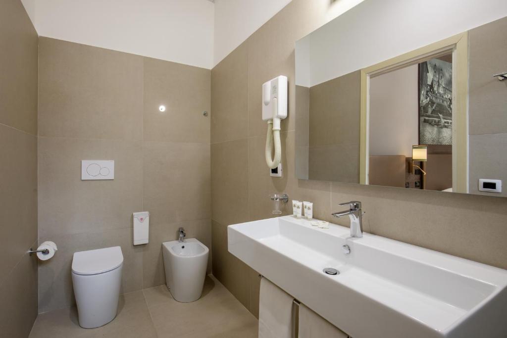 Koupelna v ubytování Hotel Marc'Aurelio