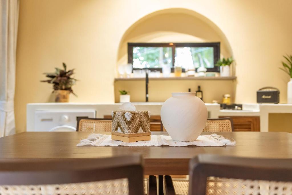 Posezení v ubytování Botanica Villas