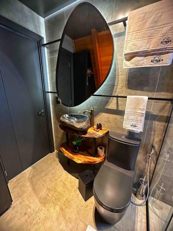 Koupelna v ubytování Alpinada Cabanas