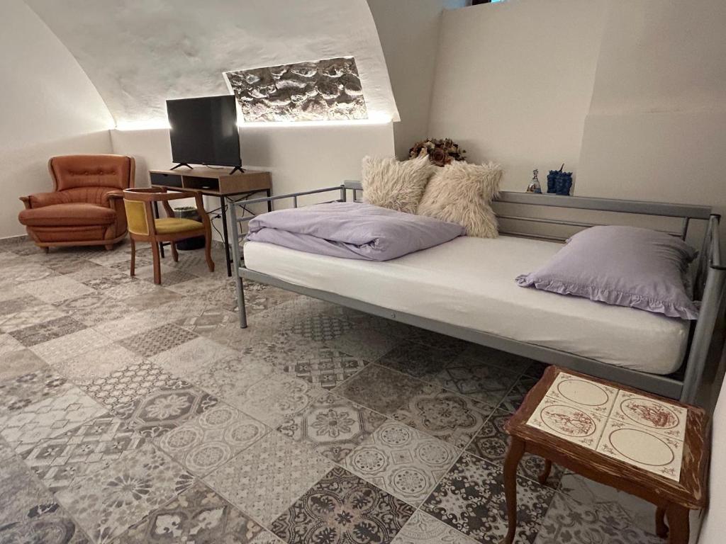 Postel nebo postele na pokoji v ubytování LA CURT guest house
