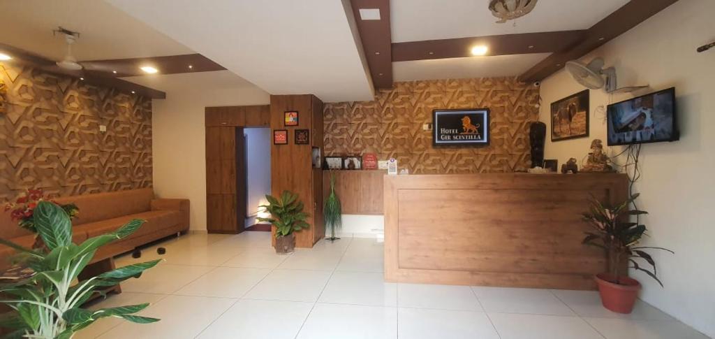 TV a/nebo společenská místnost v ubytování Hotel Gir Scintilla