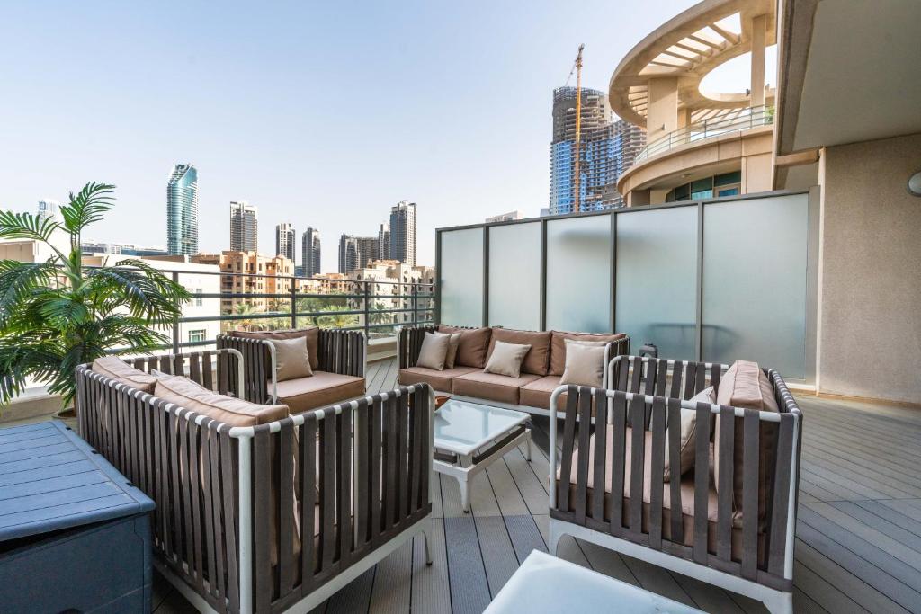 Balkón nebo terasa v ubytování Stylish and Central 1 BD in Downtown Dubai