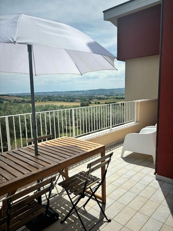 Balkón nebo terasa v ubytování Olea b&b