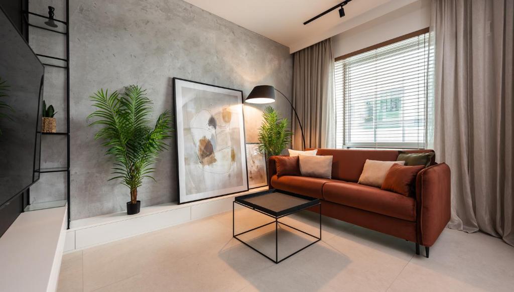 Et opholdsområde på Studio Center Yacht Park Rybickiego